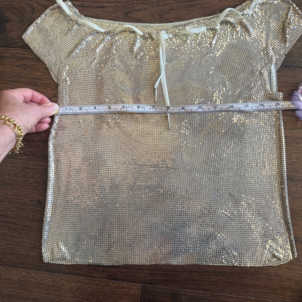 Vintage Paco Rabanne Metallic Silver Chainmail Top - Picture 15 of 17